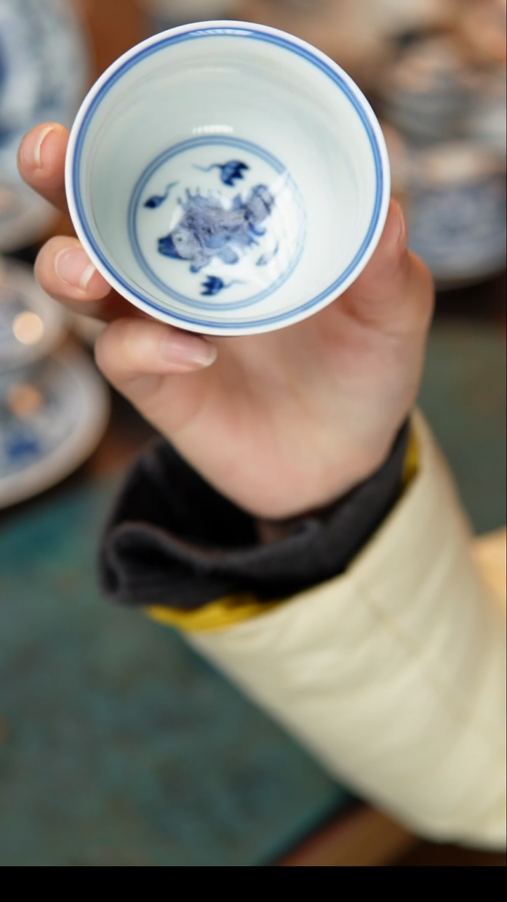 茶具桃花鲑鱼主人杯