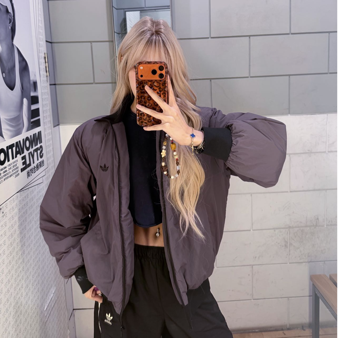 XP  adidas三叶草保暖飞行员梭织立领运动棉服JX7783 JW0980