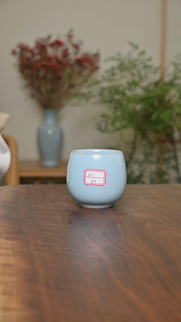 【闪购商品】其他6#微瑕天青釉朱家汝窑款暖心杯150毫升