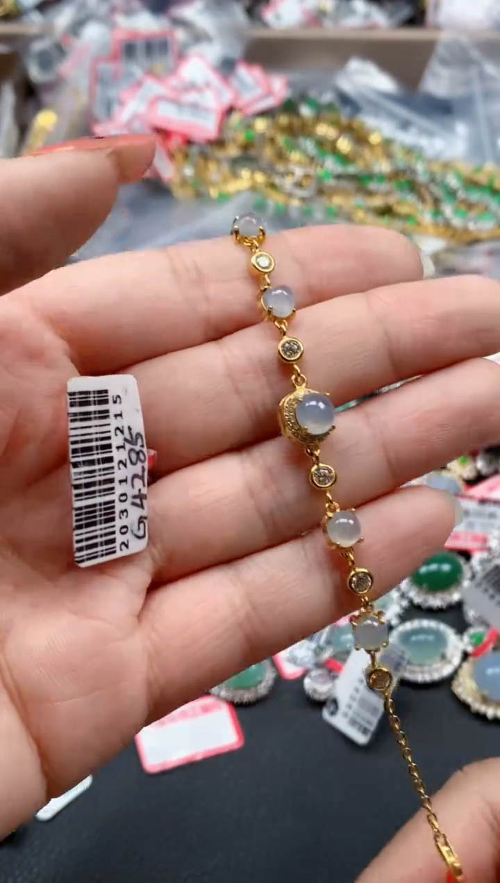 银S925镶嵌戒指翡翠天然A货缅甸翡翠