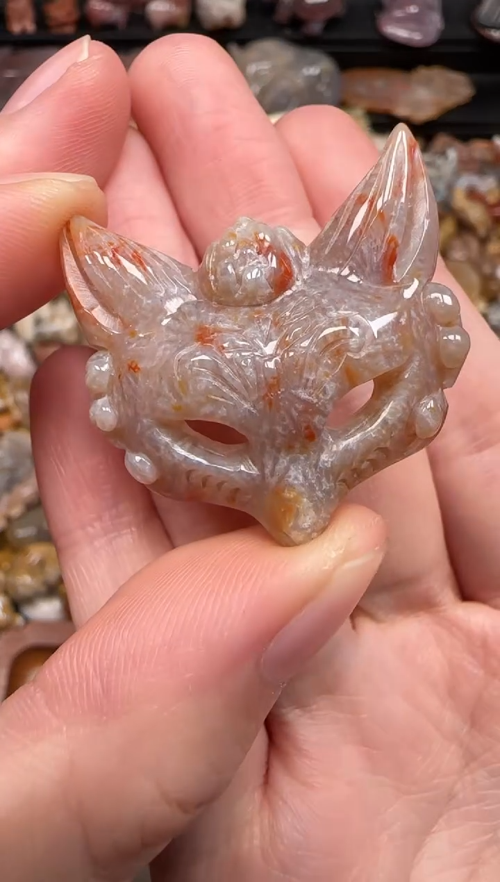 硅化珊瑚（珊瑚玉）未镶嵌颈饰162