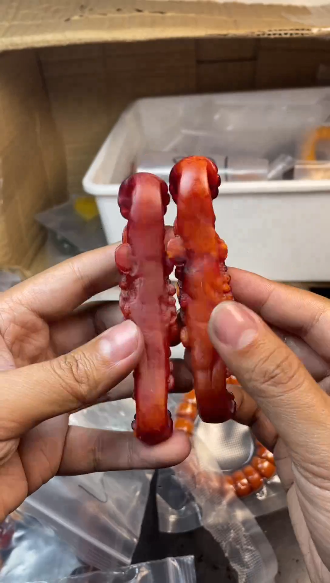 木特色工艺品红色如意