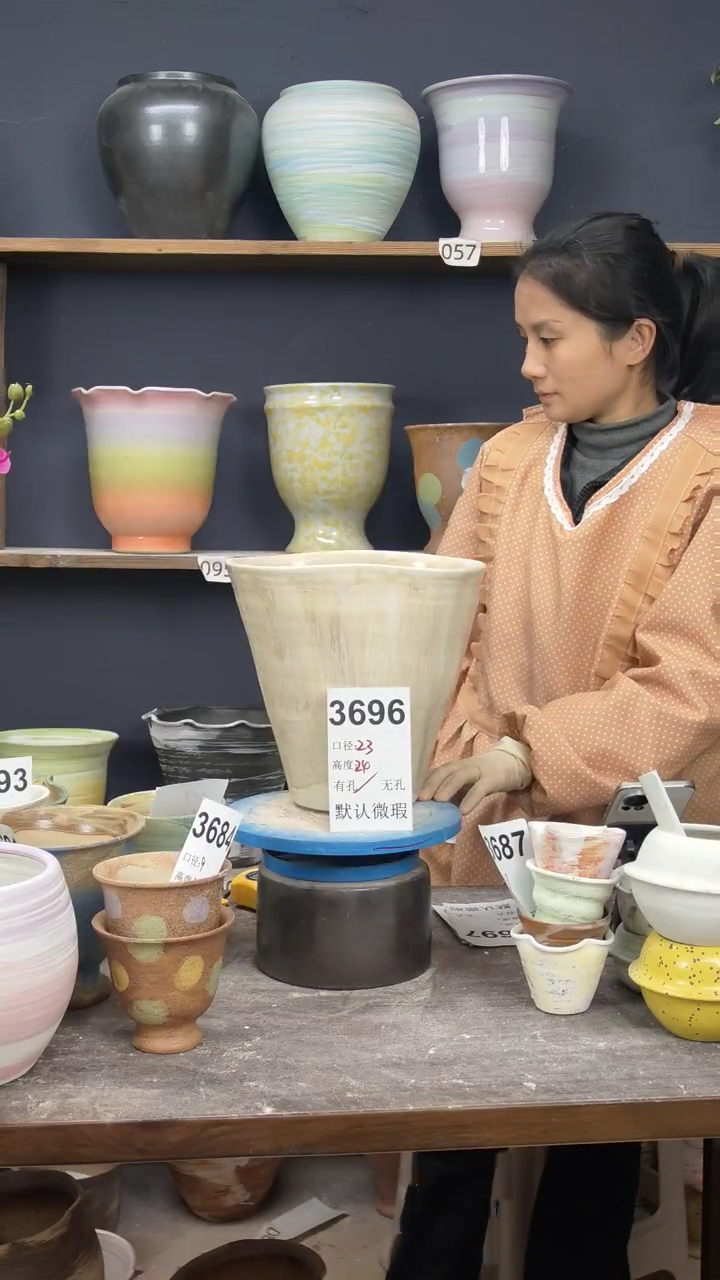 景德镇陶园花盆3696