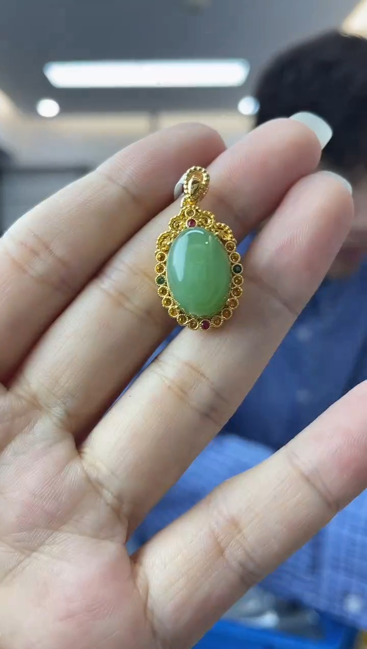 【闪购商品】和田玉·18K金镶嵌多样性一件发货