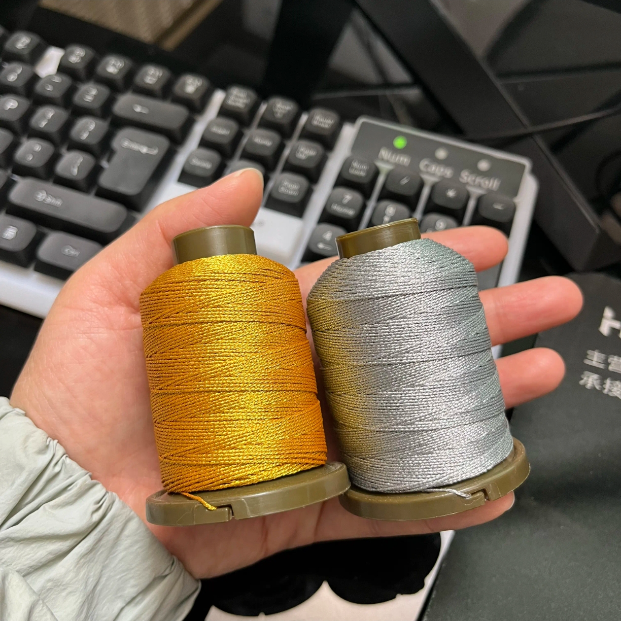 蜡金线蜡银线40克不褪色