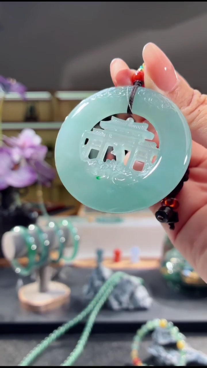 吊坠(不含链)未镶嵌翡翠鱼跃龙门