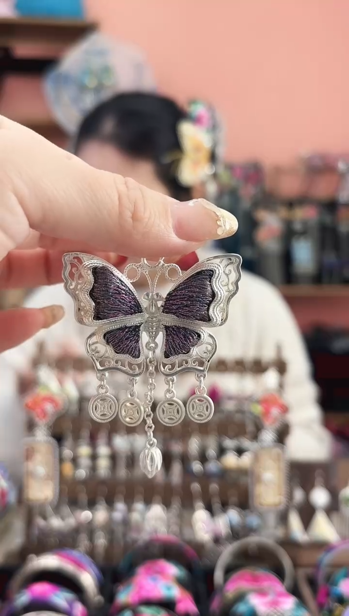 织绣艺枝独绣手工饰品22