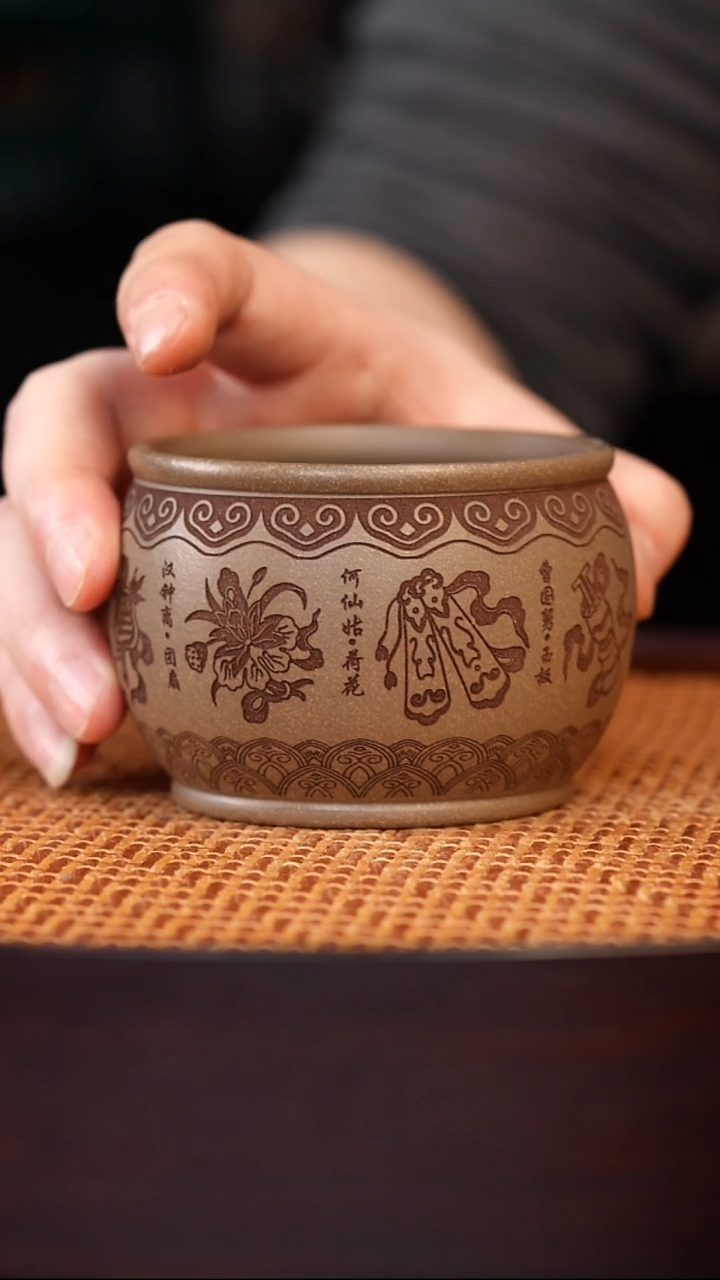 茶杯紫砂宜兴全手工原矿紫砂杯