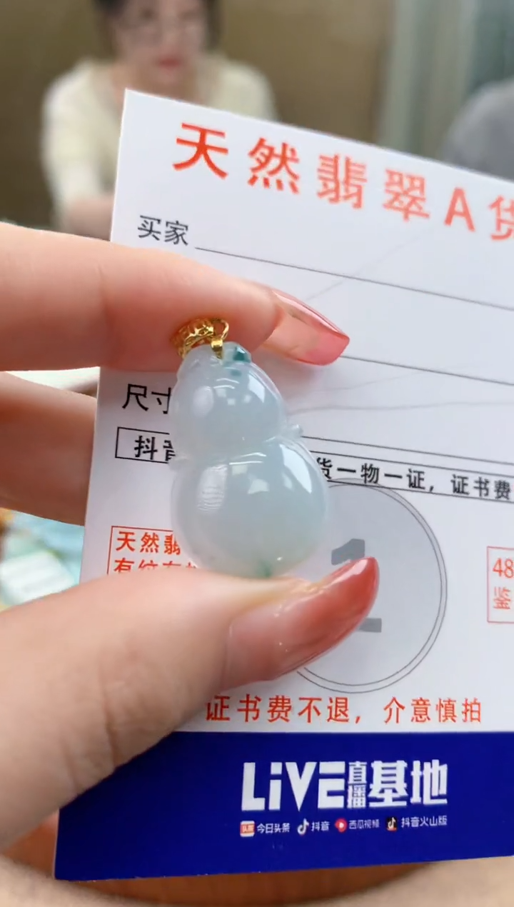 颈饰未镶嵌翡翠天然A货翡翠挂件