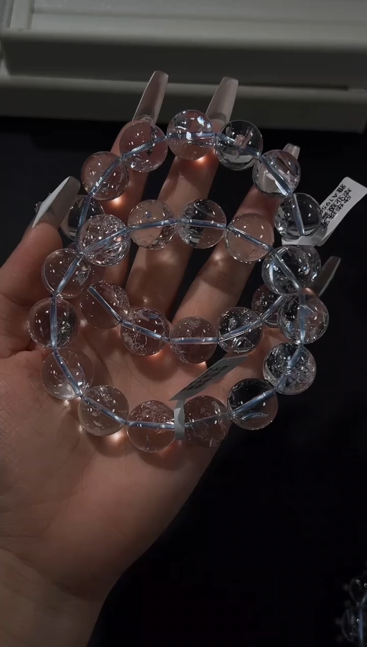 未镶嵌手串水晶88r多样性发其一【1条】默认微瑕16mm