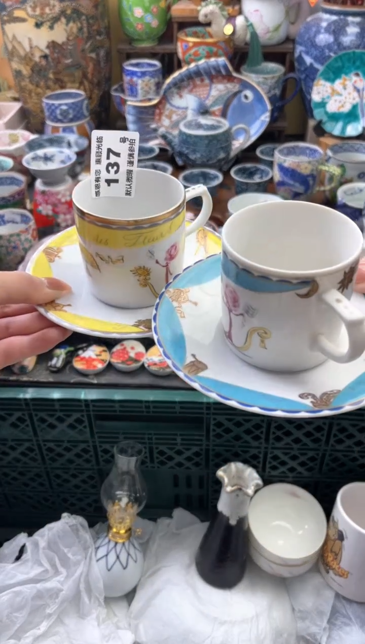 瓷片女**?137号六六工艺品瓷器
