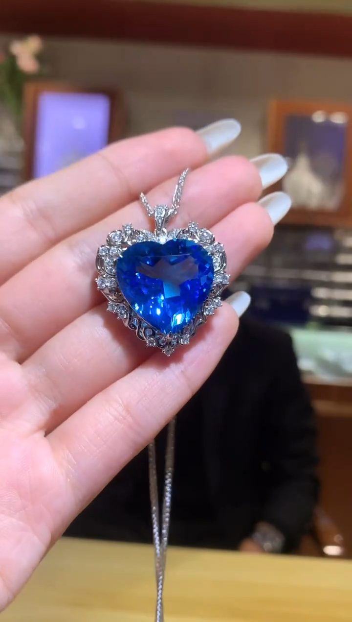 吊坠(赠链)银S925镶嵌托帕石【宝石世家严选】