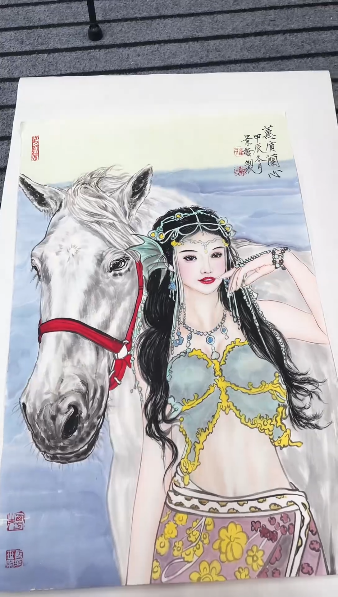 精品国画人物作品