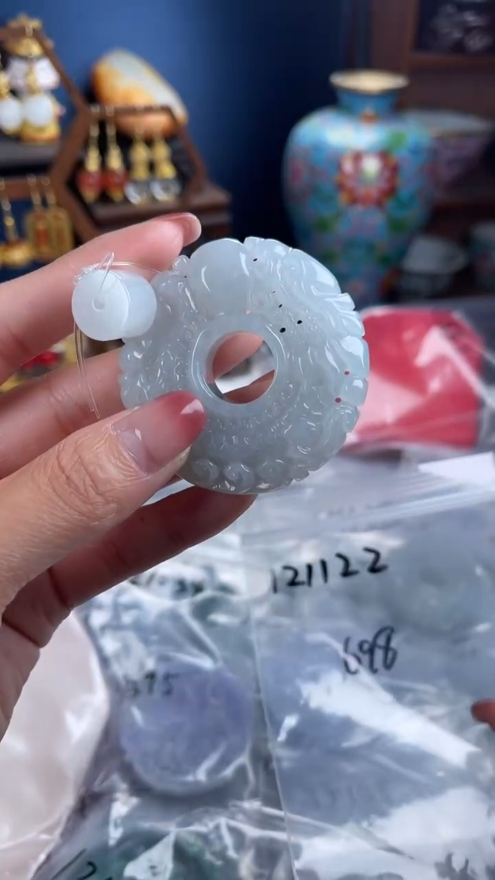 未镶嵌挂件翡翠姚****鹭，121122