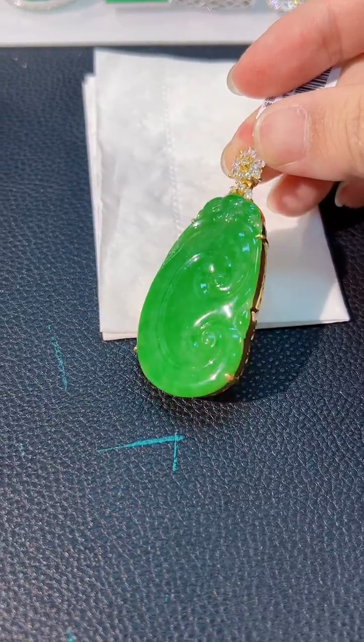 颈饰未镶嵌翡翠 缅料A货/支持复检/一件