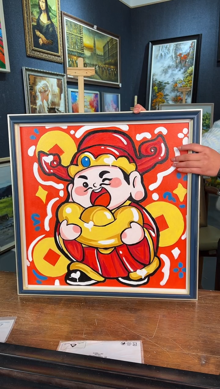 【闪购商品】油画17号 50*50 桔子-手绘油画