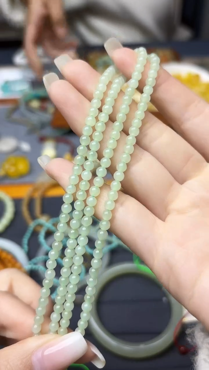 未镶嵌和田玉挂件和田玉长串4mmYR