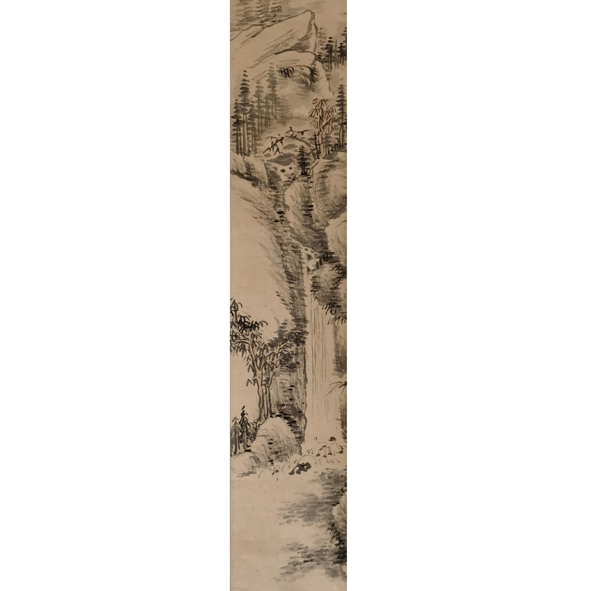 【辽拍】V240805-1-33《山水》（0.8平尺) 纸本镜片 ws1230