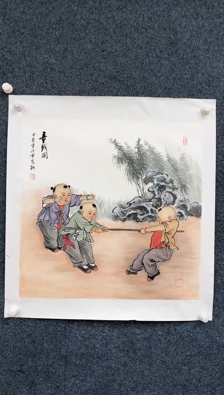 【闪购商品】国画2.10-艺术-冯高翔-68斗方人物54