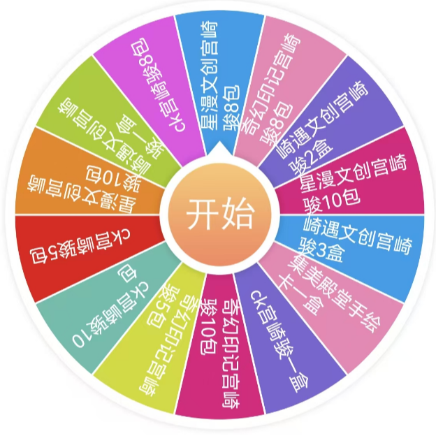 【转盘】宫崎骏系列大转盘 盲盒卡片收藏卡牌（默认代拆）