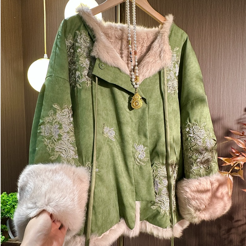 品优-【晴玉】新中式双面双穿加厚保暖国风外套2024D0232-沐沐