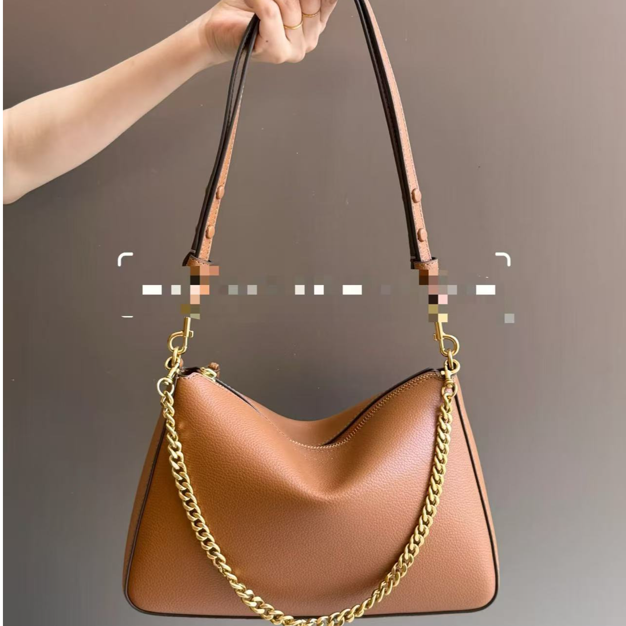 TORY BURCH/汤丽柏琦美国发货预售大号棕色perry腋下包175544-200