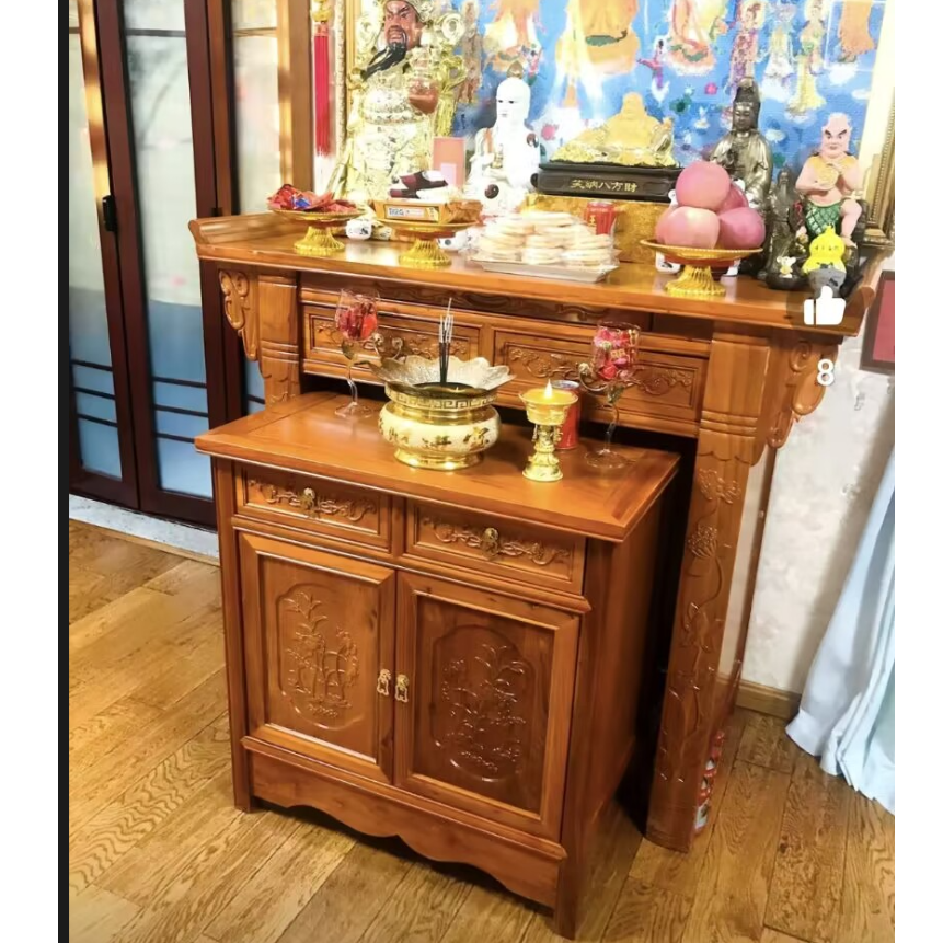 实木中式供桌佛龛佛台家用现代简约供佛桌香案神龛财神桌条案供台