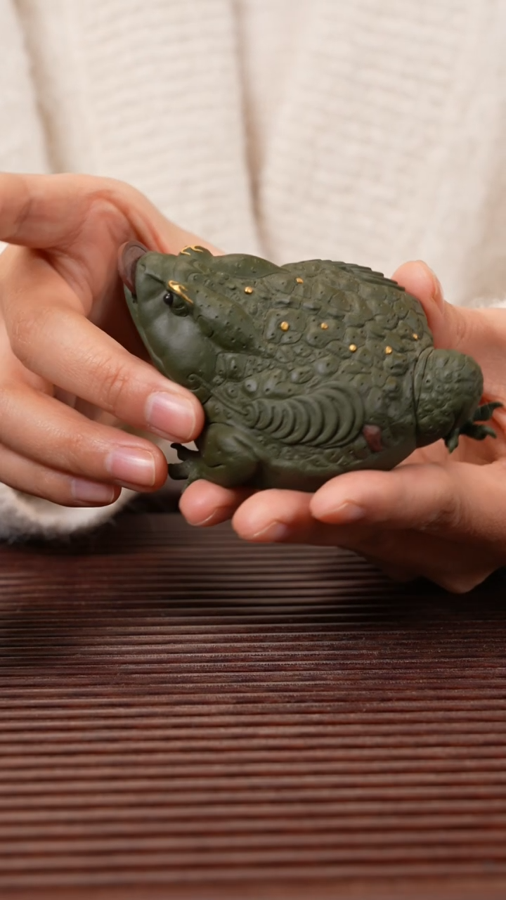 【闪购商品】紫砂茶宠钱币金蟾