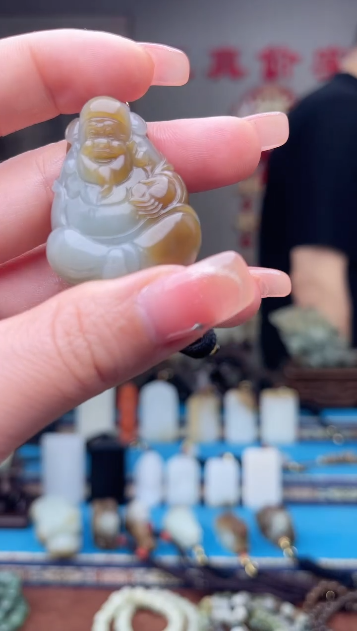 和田玉未镶嵌挂件1