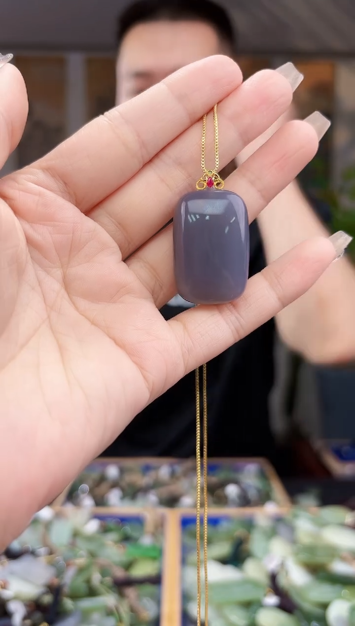 和田玉18K金镶嵌挂件拍一发一多样性发货