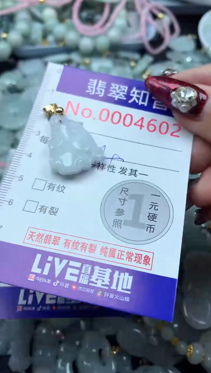 吊坠(不含链)未镶嵌翡翠4602