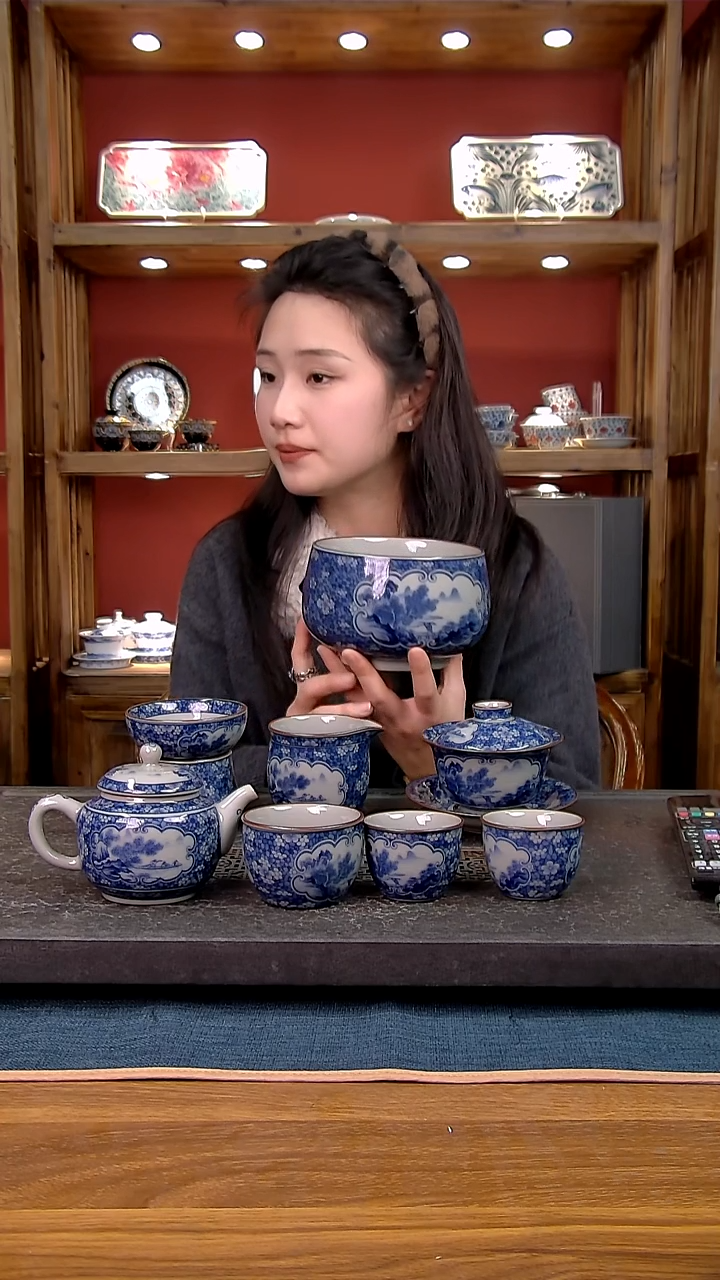 简装家用款8件套 老陶泥开片纹陶瓷茶具