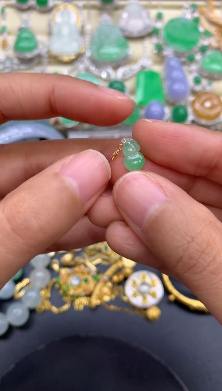 【闪购商品】翡翠颈饰18K金镶嵌108-中国好珍宝