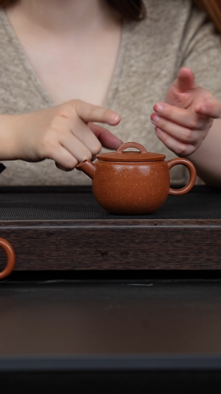 【闪购商品】紫砂茶壶红降坡瓦当