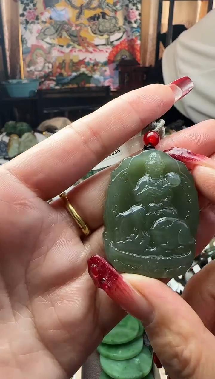 颈饰未镶嵌和田玉和田玉吊坠108