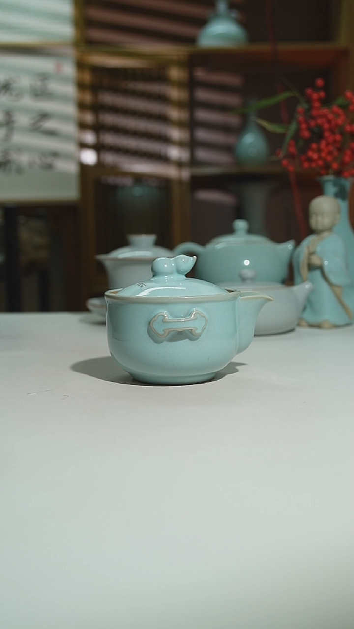 珑匠天青手抓壶二级安全包装