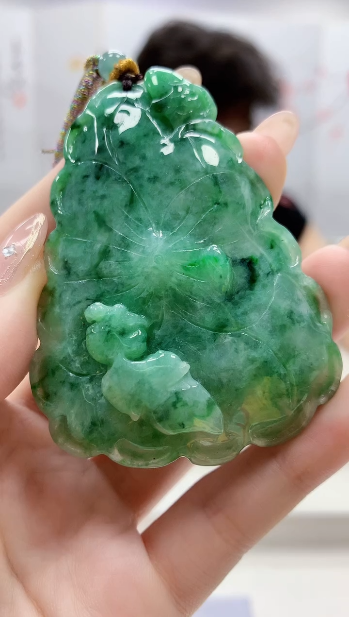 定制翡翠未镶嵌4688jw-毛货挂件52