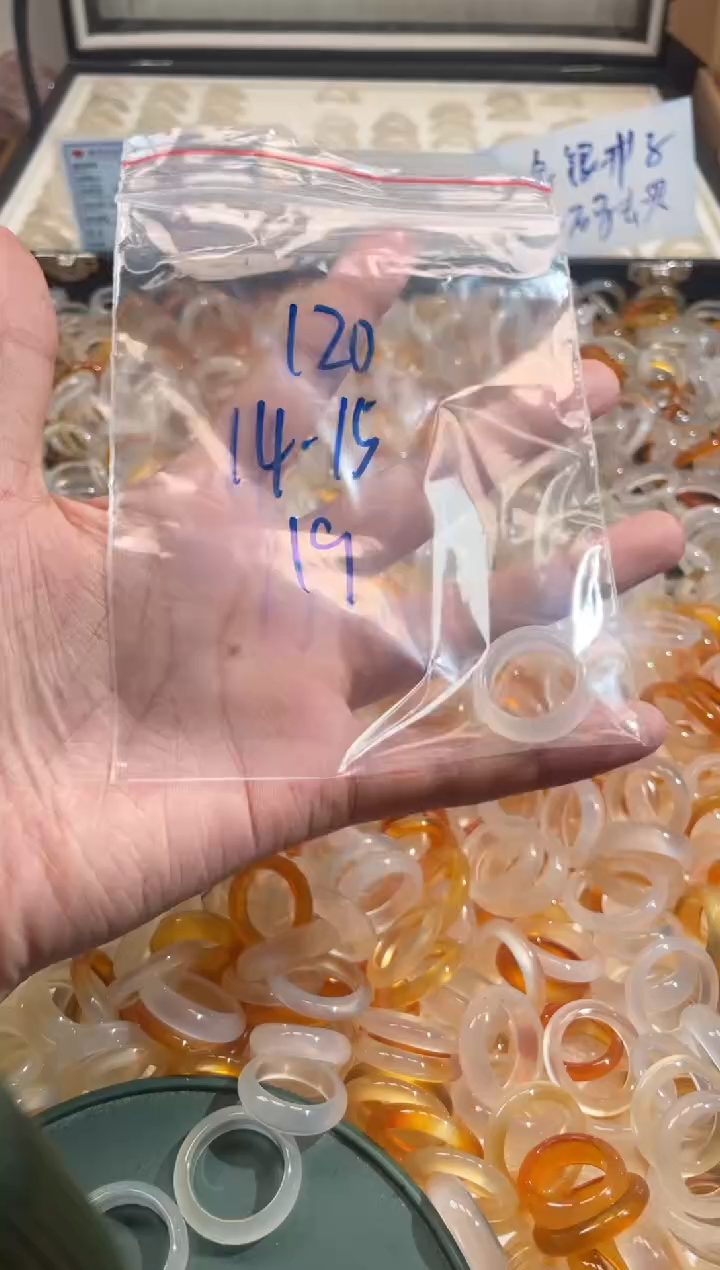 玛瑙/玉髓戒指未镶嵌120