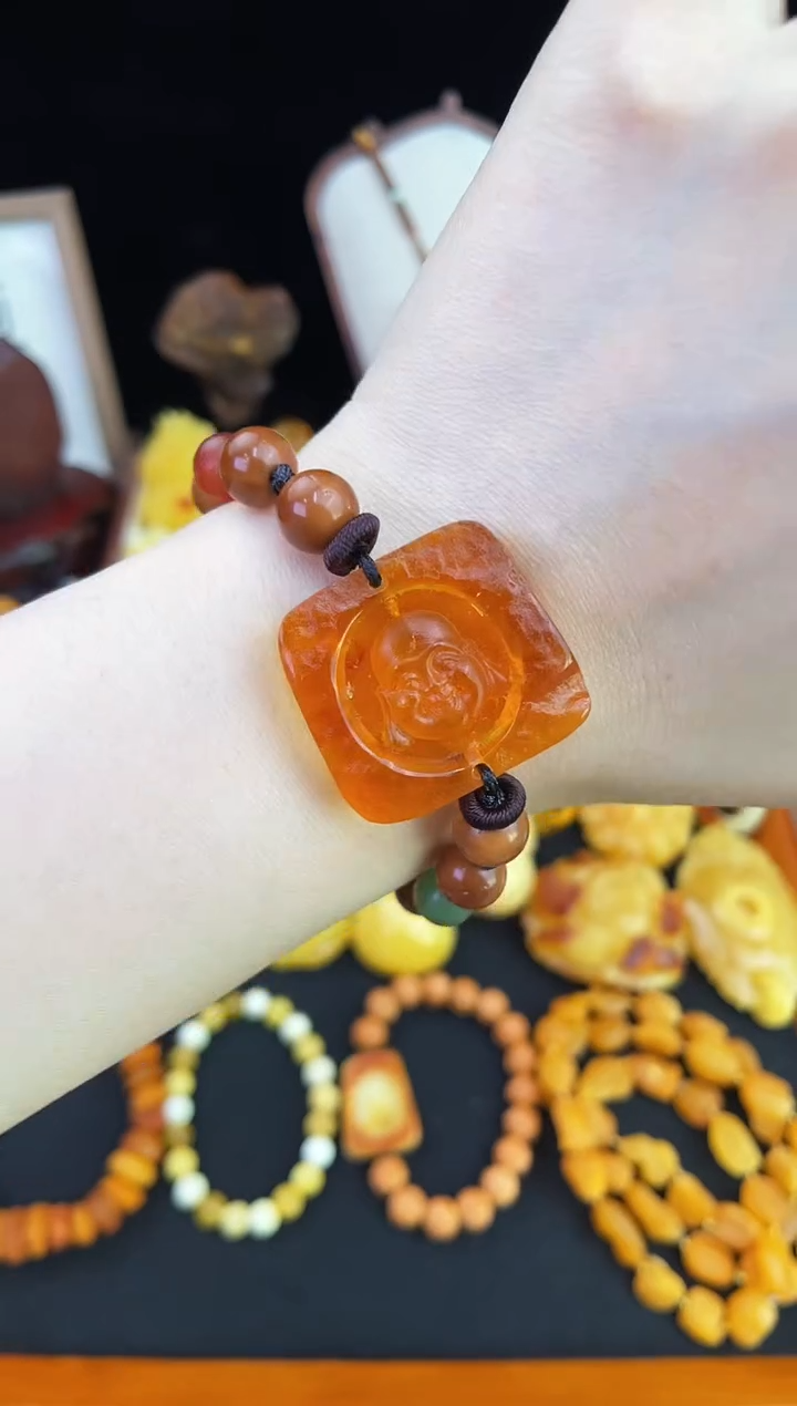 琥珀未镶嵌珠宝奇石柒月