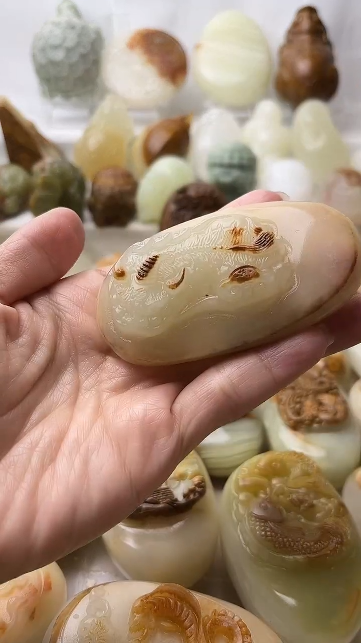 石材古青石棉纹正常不退换霸王貔貅微瑕