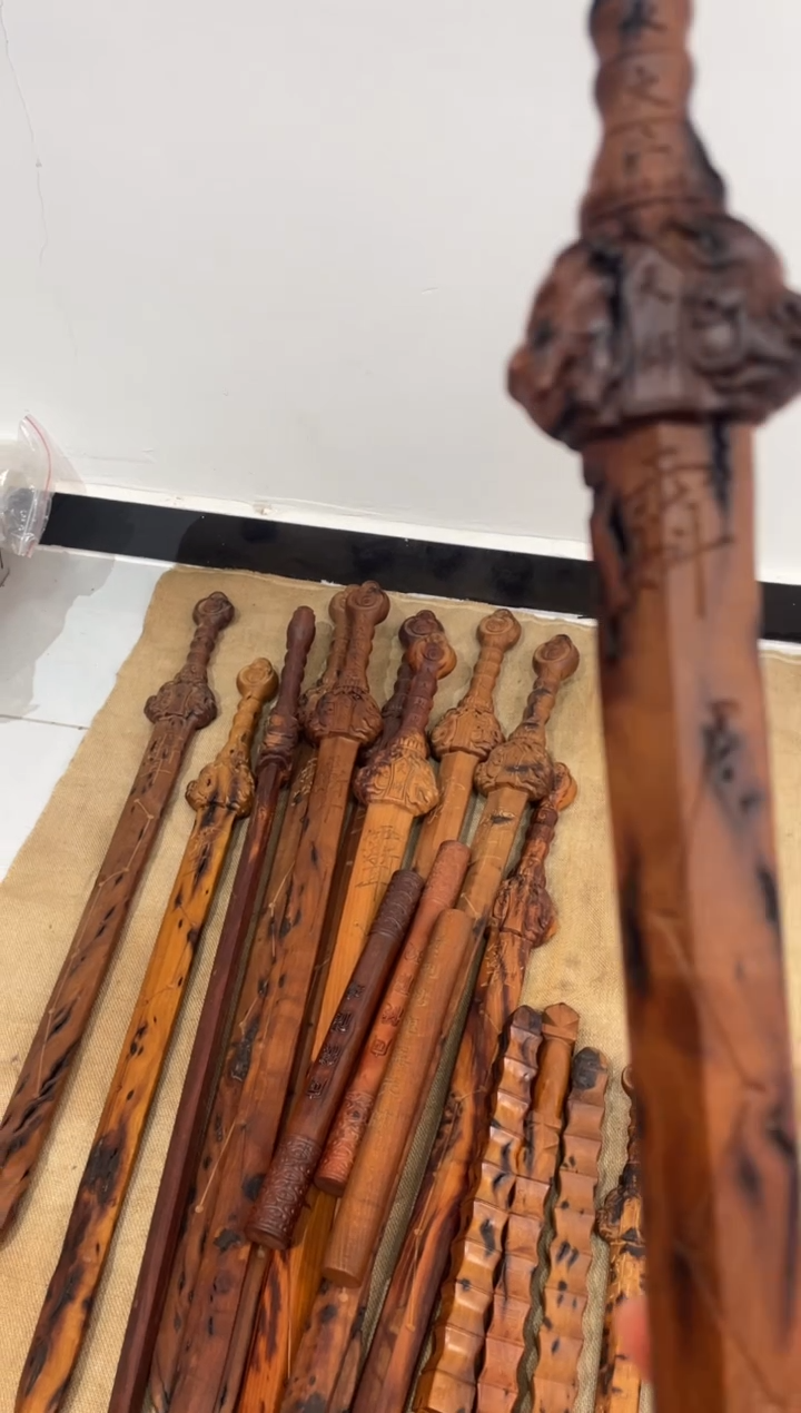 木枣木瑕疵39公分天师剑——不退换