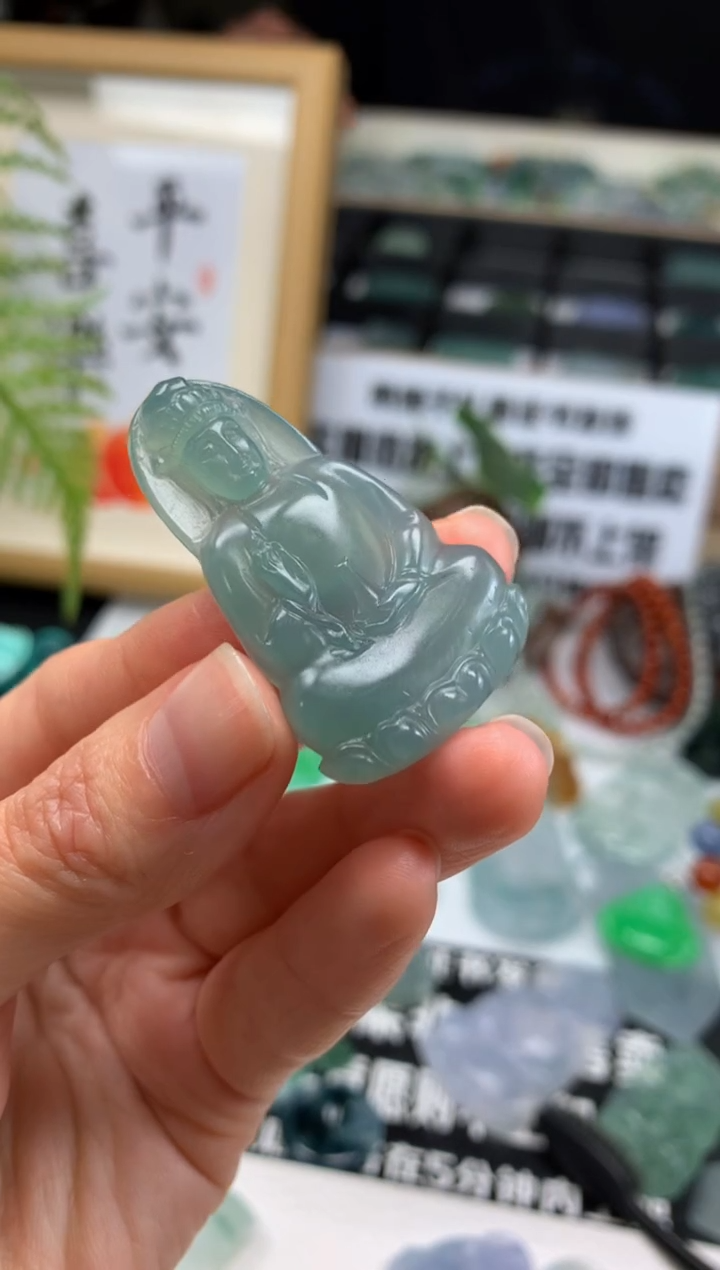 【闪购商品】定制翡翠未镶嵌吊坠-92317