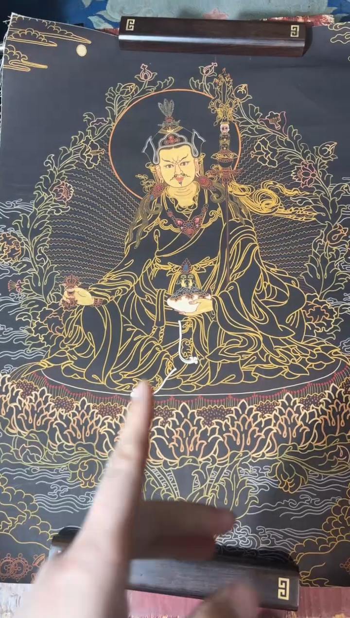 卷轴画龙妹唐卡直播tk16