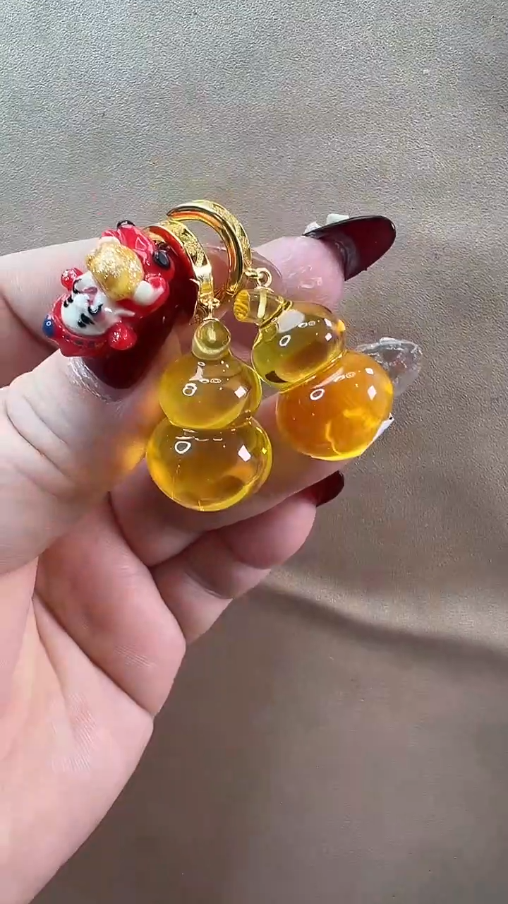 【闪购商品】琥珀耳饰未镶嵌耳环