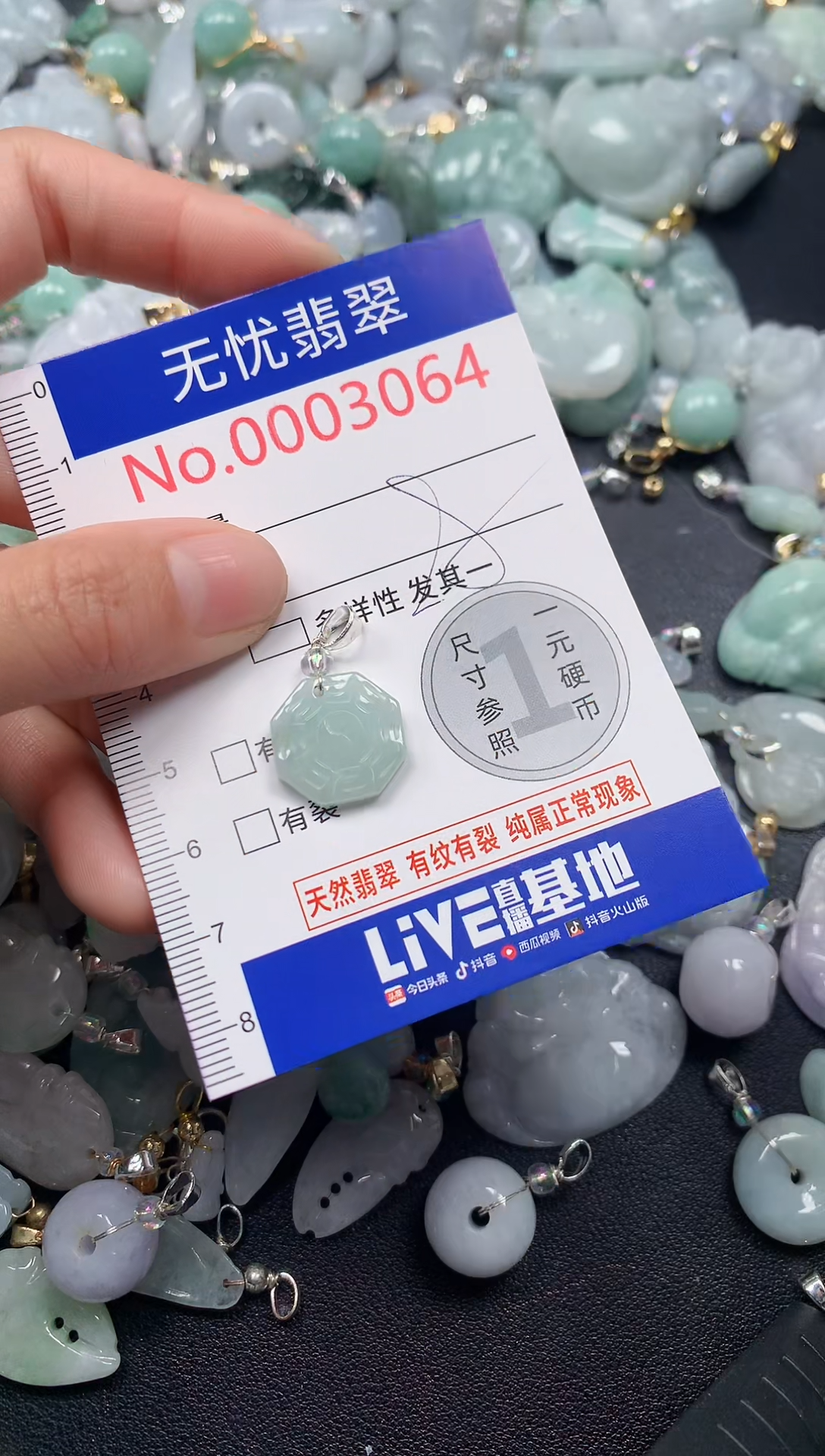颈饰未镶嵌翡翠3064