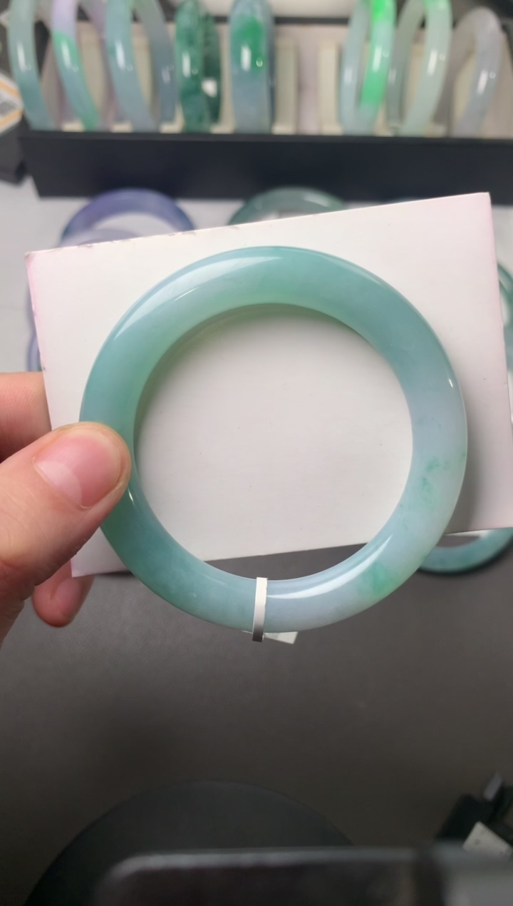 【闪购商品】翡翠手镯（圆镯）未镶嵌53.8*10.3*10.4