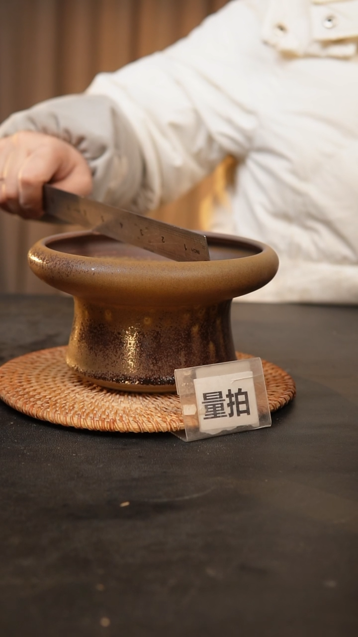 【闪购商品】瓷片泥泥手工花盆口14高9