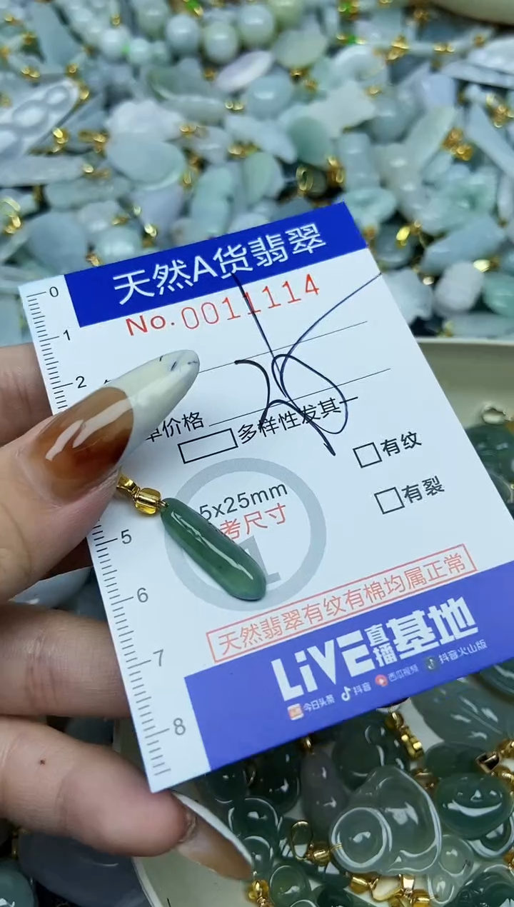 【闪购商品】翡翠颈饰未镶嵌天然A货翡翠