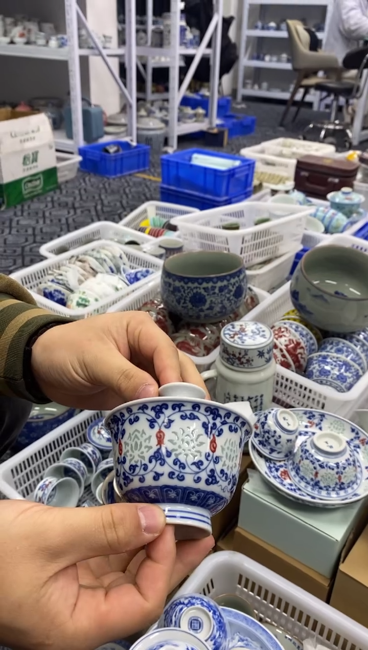 摆件陶景德陶瓷茶具容量约140