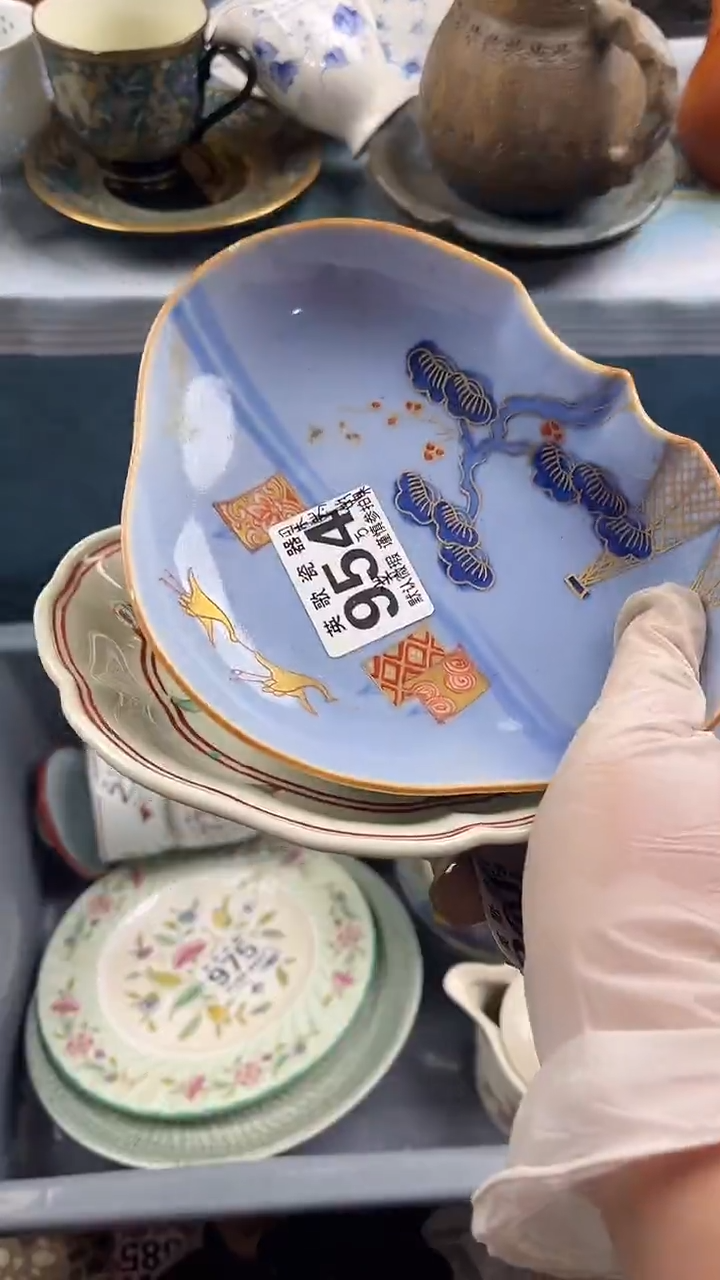 瓷片茶英歌瓷器满28包邮